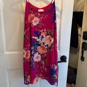 Pink Lily Floral Dress